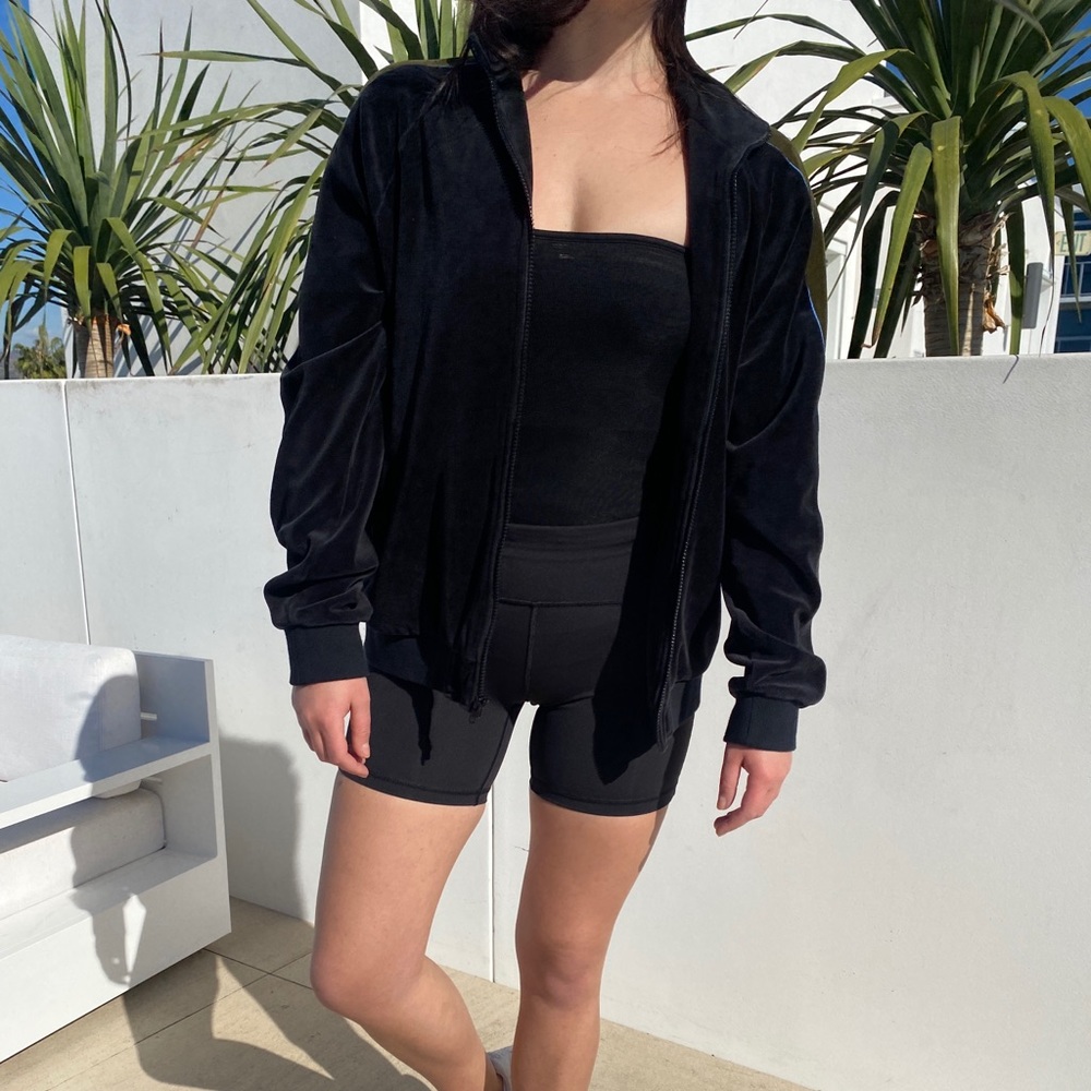 Supreme Velour Track Zip-Up Bomber